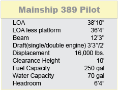 Mainship 389 Pilot Specifications