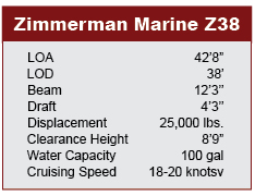 Zimmerman Marine Z38 Specifications
