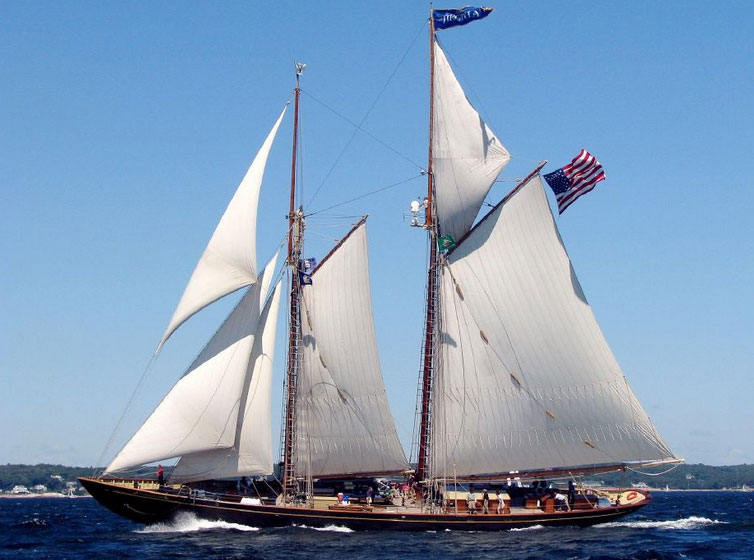 classic sailboat schooner