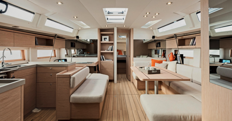 insert caption The Beneteau Oceanis 51.1 provides all the comforts of home while onboard—up to five-cabin layouts, four heads, crew quarters, and much,  much more.