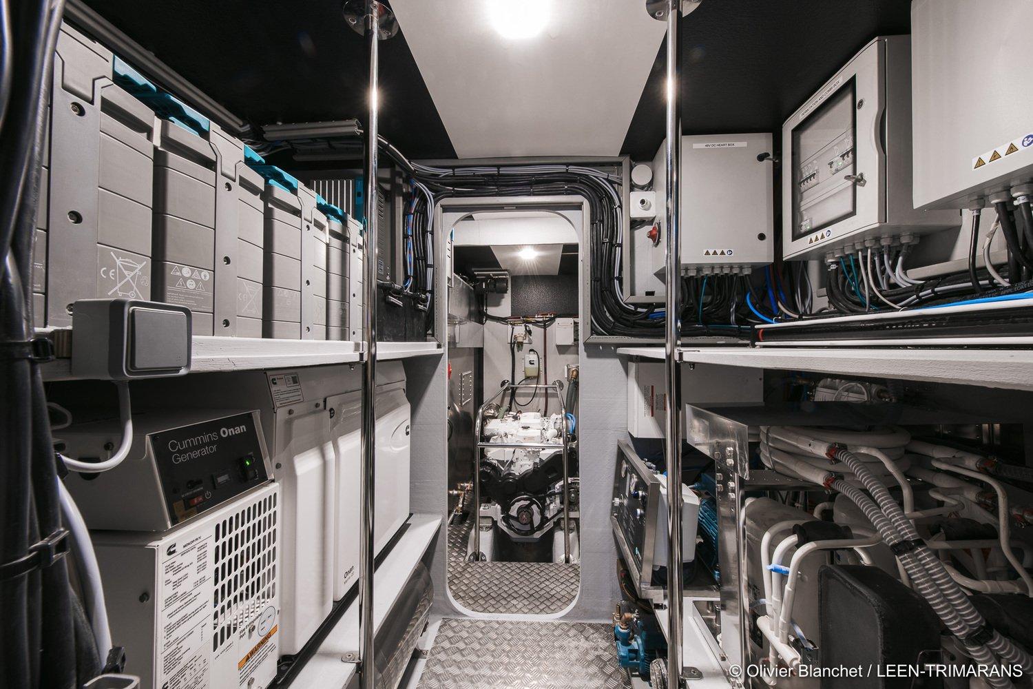Engine Room LEEN 56 Trimaran