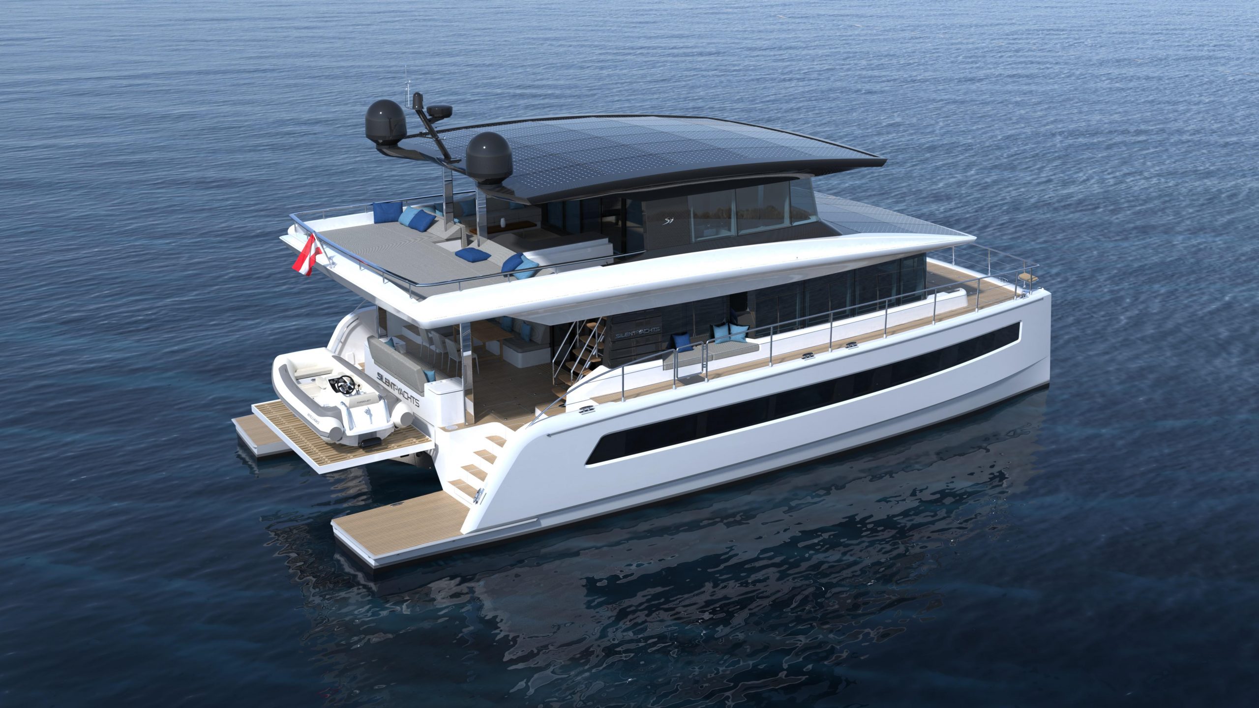 2022 Silent 62 triple deck catamaran yacht