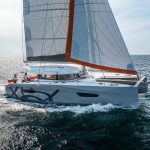 2023-Excess-14-catamaran-underway-sailing
