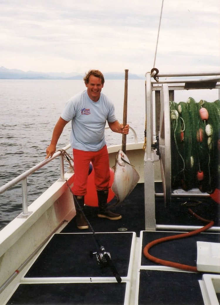 Jim Lindell On Commercial Gillnetter Fishing Boat